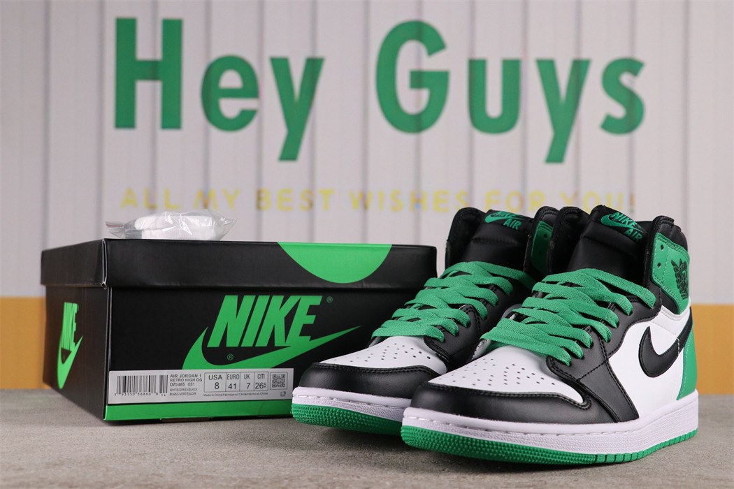 US$44 Air Jordan 1 High OG Lucky Green Sku DZ5485-031 Size 36-46