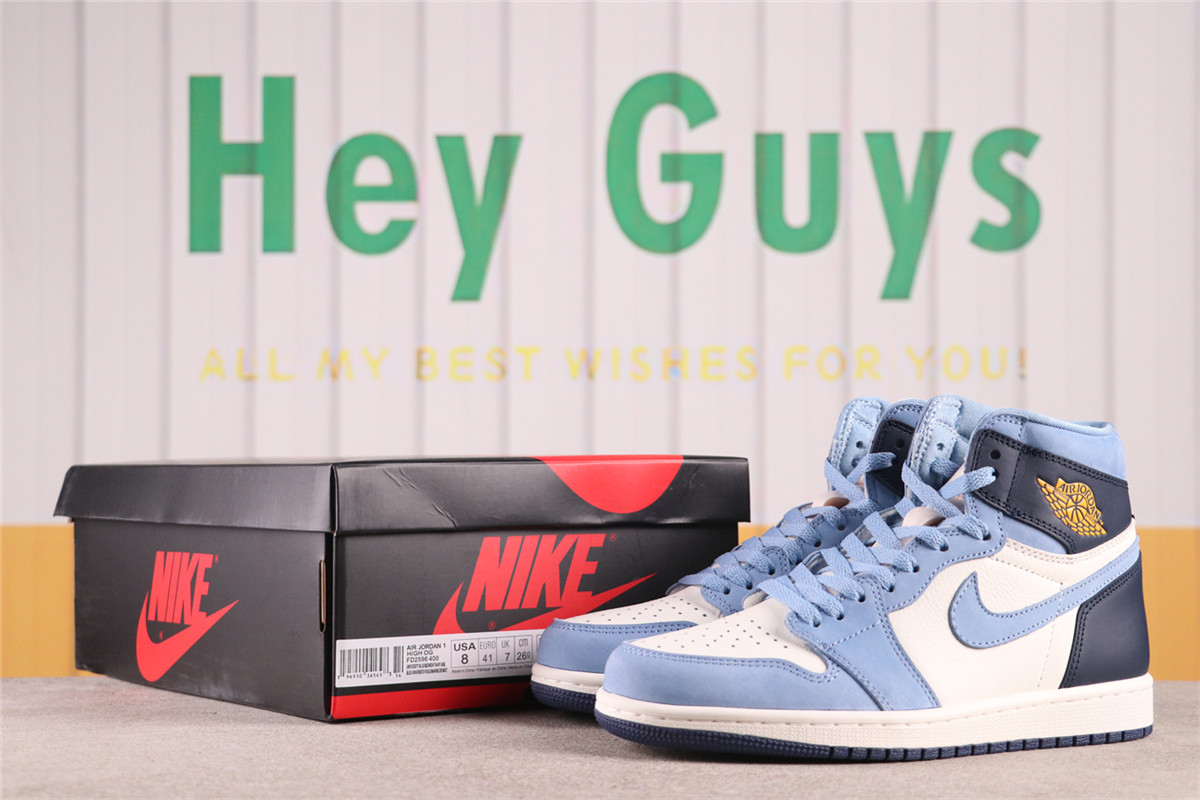 US$53 Air Jordan 1 High OG First in Flight FD2596-400 北卡 Size 36-47.5