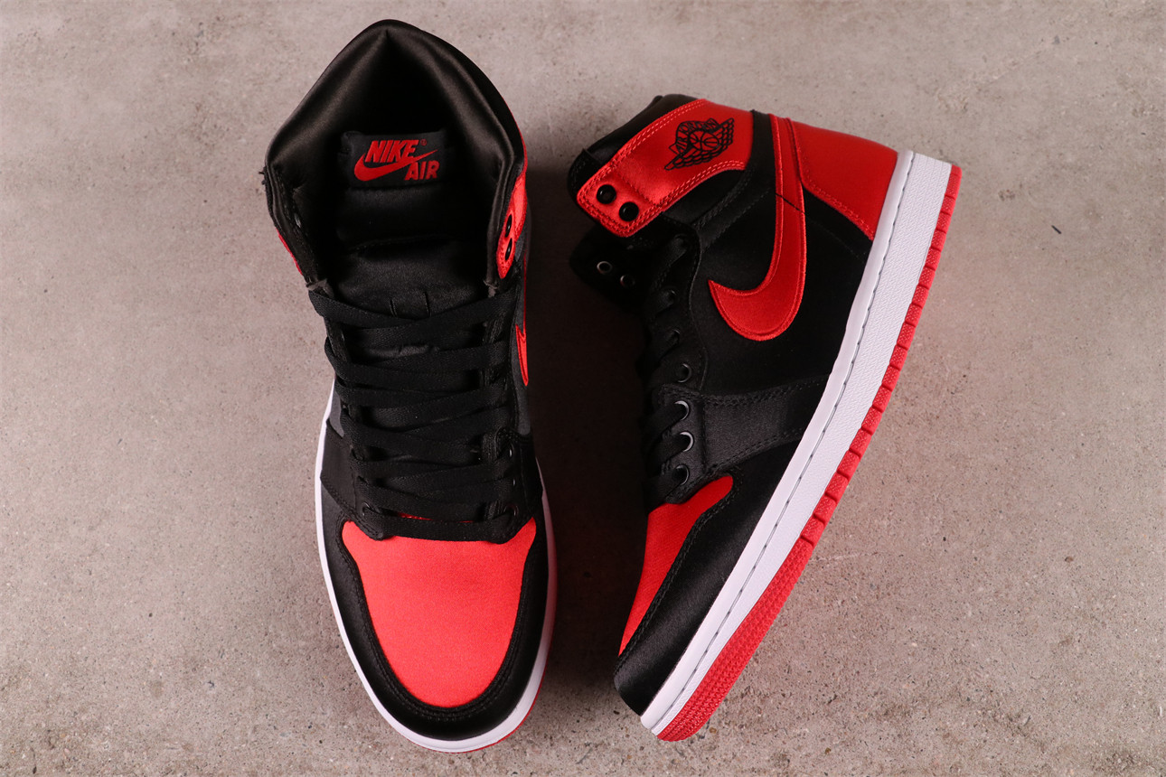 US$57 Air Jordan 1 High OG Satin Bred FD4810-061 Size 36-46