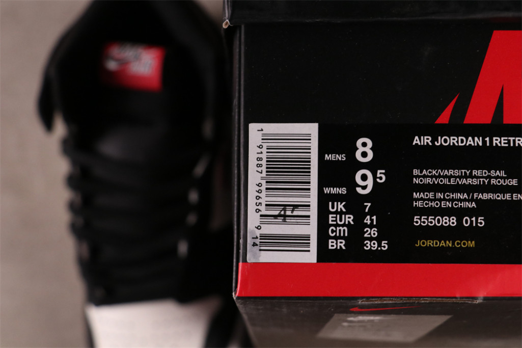 US$57 Air Jordan 1 Retro High 555088-015 Size 36-47.5