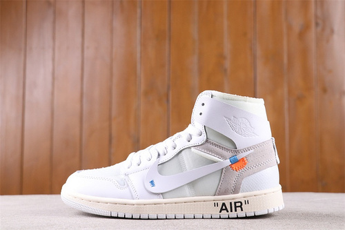 US$57 OFF-WHITE x Air Jordan 1 AQ0818-100 Size 36-47.5