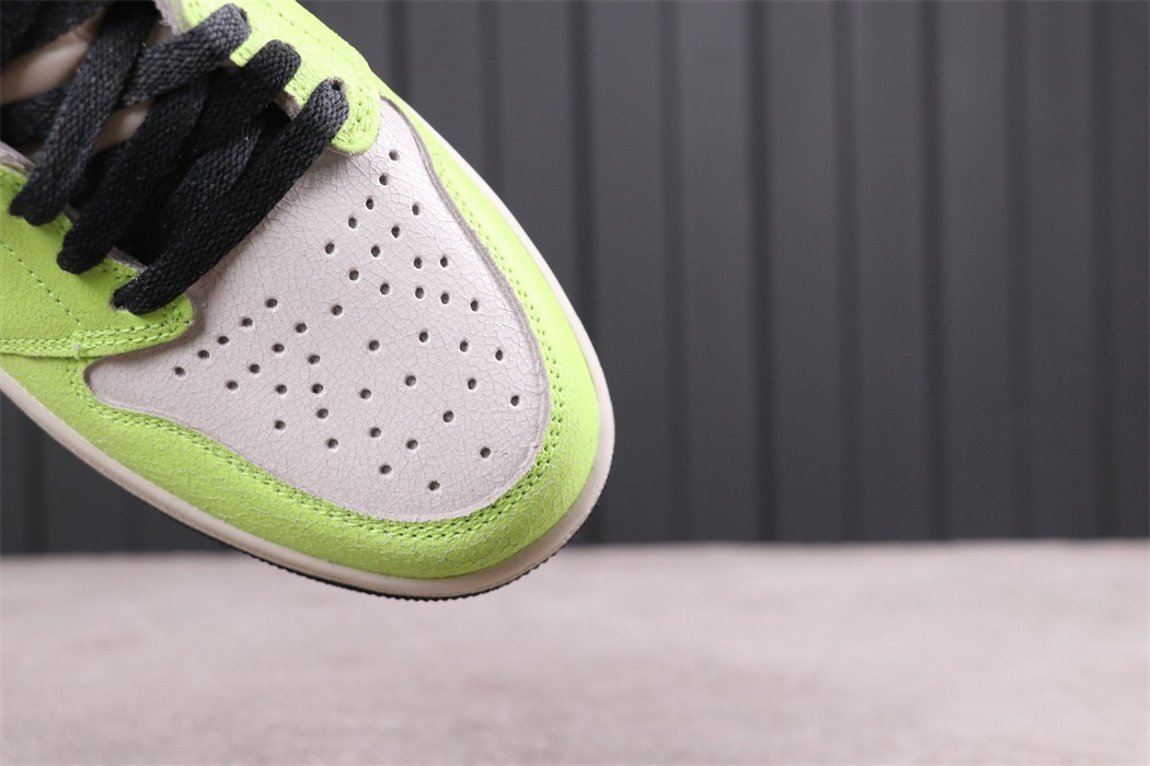 US$58 Air Jordan 1 High  OG Volt 555088-702  Size 36-47.5