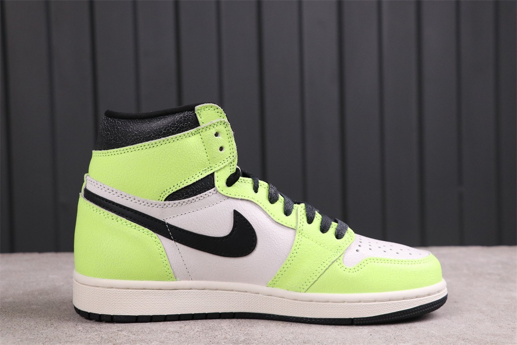 US$58 Air Jordan 1 High  OG Volt 555088-702  Size 36-47.5