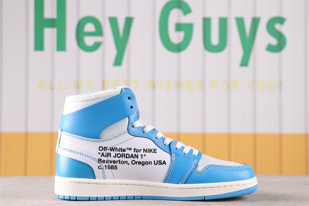 US$62 OFF-WHITE Air Jordan 1 UNC AQ0818-148 Size 36-47.5