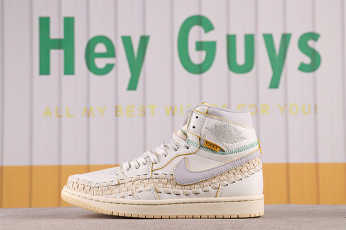 US$62 Union x Air Jordan 1 High OG Woven FD2565-100 Size 40-47.5