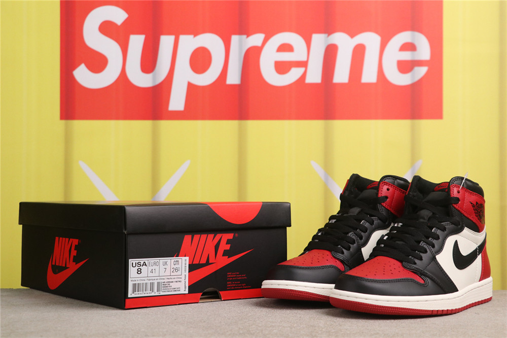 US$79 Air Jordan 1 High OG Bred Toe 555088-610 黑红脚趾 Size 36-47.5(36 36.5 37.5 38 38.5 39 40.5 41 42 US$79 Air Jordan 1 High OG Bred Toe 555088-610 黑红脚趾 Size 36-47.5(36 36.5 37.5 38 38.5 39 40.5 41 42