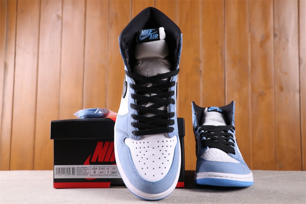 US$80 Air Jordan 1 High “University Blue” 555088-134Size 36-47.5