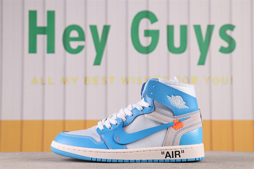 US$92 OFF-WHITE x Air Jordan 1 UNCAQ0818-148 Size 40-47.5