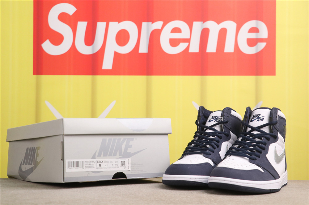 USD$79 Air Jordan 1 High OG CO.JP Midnight Navy DC1788-100 午夜海军 Size 36-47.5