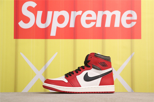 USD$79 Air Jordan 1 High OG Chicago Reimagined DZ5485-612 复刻芝加哥做旧 Size 36-47.5