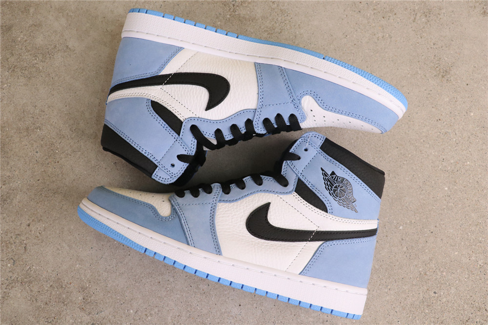USD$79 Air Jordan 1 High University Blue 555088-134 大学蓝 Size 36-47.5