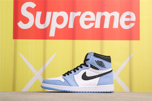 USD$79 Air Jordan 1 High University Blue 555088-134 大学蓝 Size 36-47.5