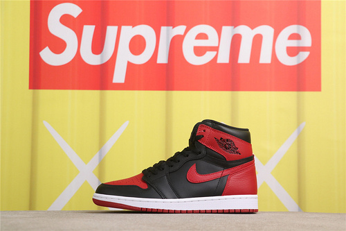 USD$79 Air Jordan 1 OG High Banned 555088-001 黑红禁穿 Size 36-47.5