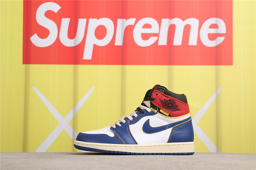 USD$79 Union x Air Jordan 1 High OG NRG BV1300-146 白蓝联名拼接四色 Size 40-47.5