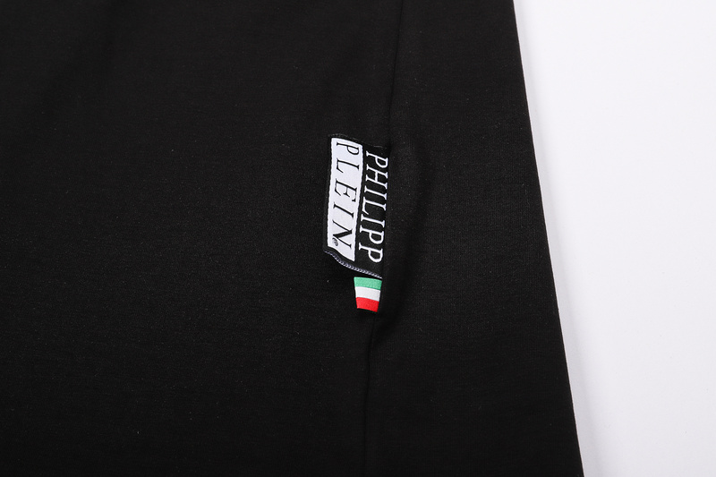 Philipp Plein Round Neck T Shirts Sparkling PP Tees