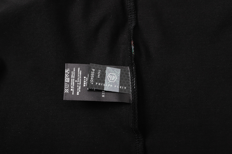 Philipp Plein Round Neck T Shirts Sparkling PP Tees