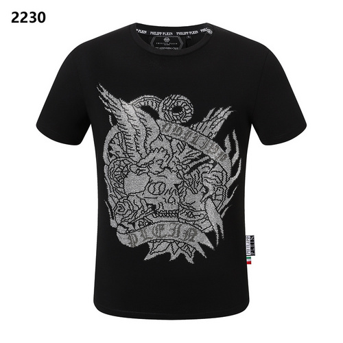 Men's Black PP Tees Philipp Plein t Shirts