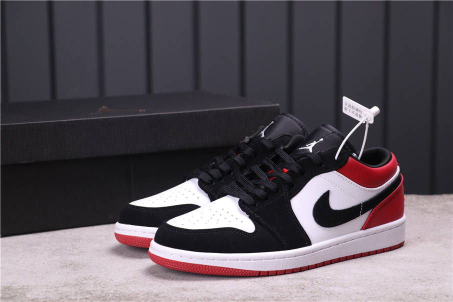 31USD Air Jordan 1 Low Black Toe 553558-116 36-45