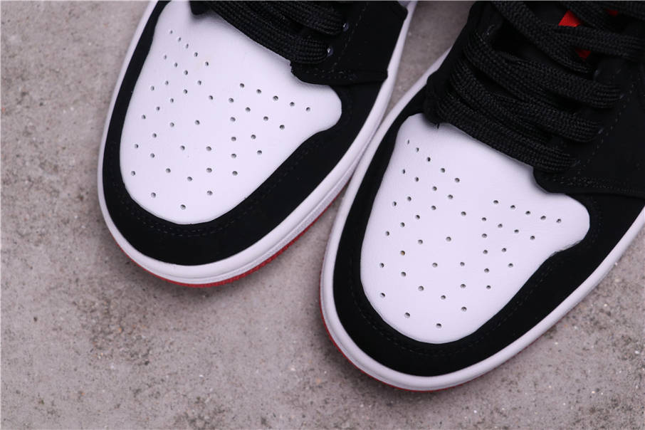31USD Air Jordan 1 Low Black Toe 553558-116 36-45