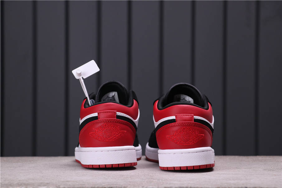 31USD Air Jordan 1 Low Black Toe 553558-116 36-45