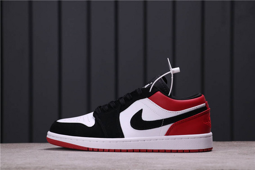 31USD Air Jordan 1 Low Black Toe 553558-116 36-45