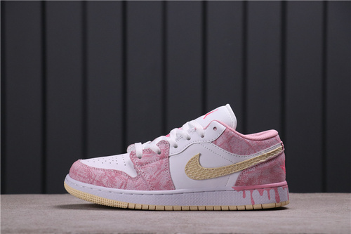 31$USD Air Jordan 1 Low GS Paint Drip CW7104-601 36-40