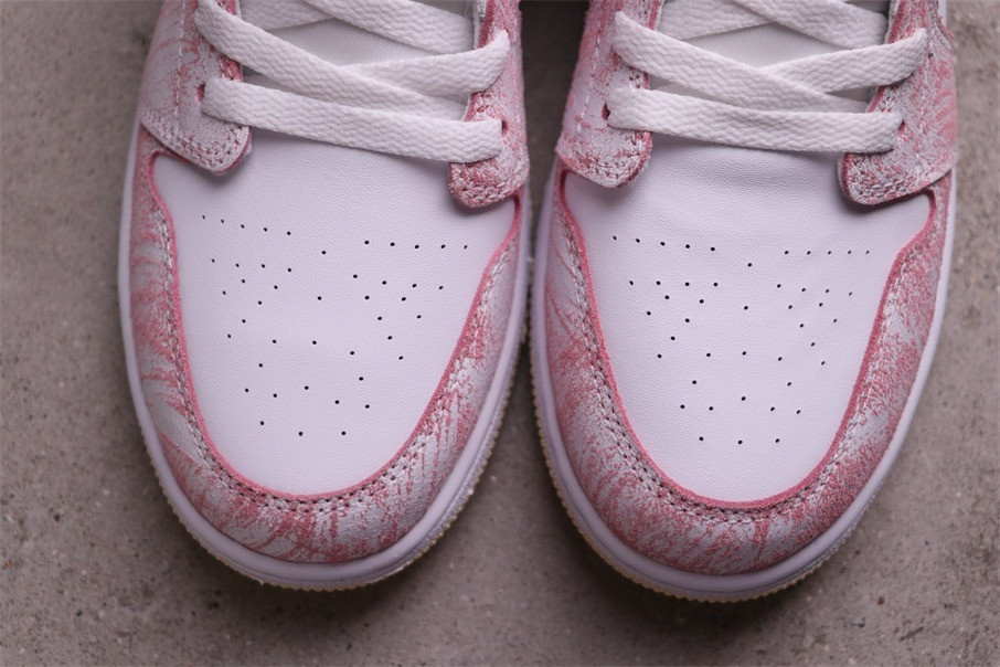 40USD Air Jordan 1 Low GSPaint Drip CW7104-601 Size 36-40