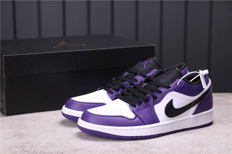 44usd Air Jordan 1 Low Court Purple 553558-500 36-46