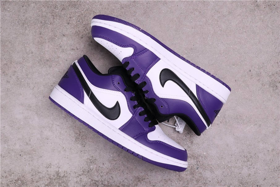 44usd Air Jordan 1 Low Court Purple 553558-500 36-46