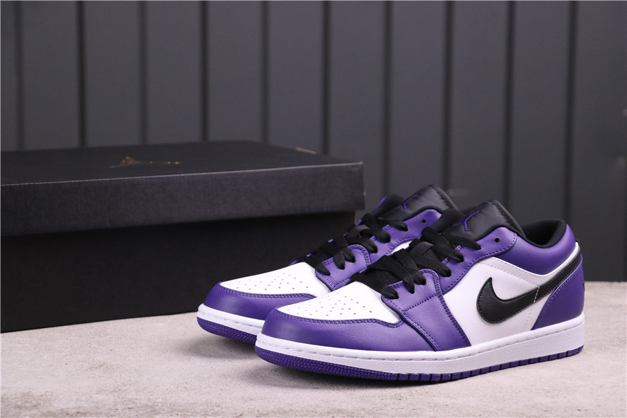 49USD AJ1 Air Jordan 1 Low Court Purple 553558-500 Size 36-46