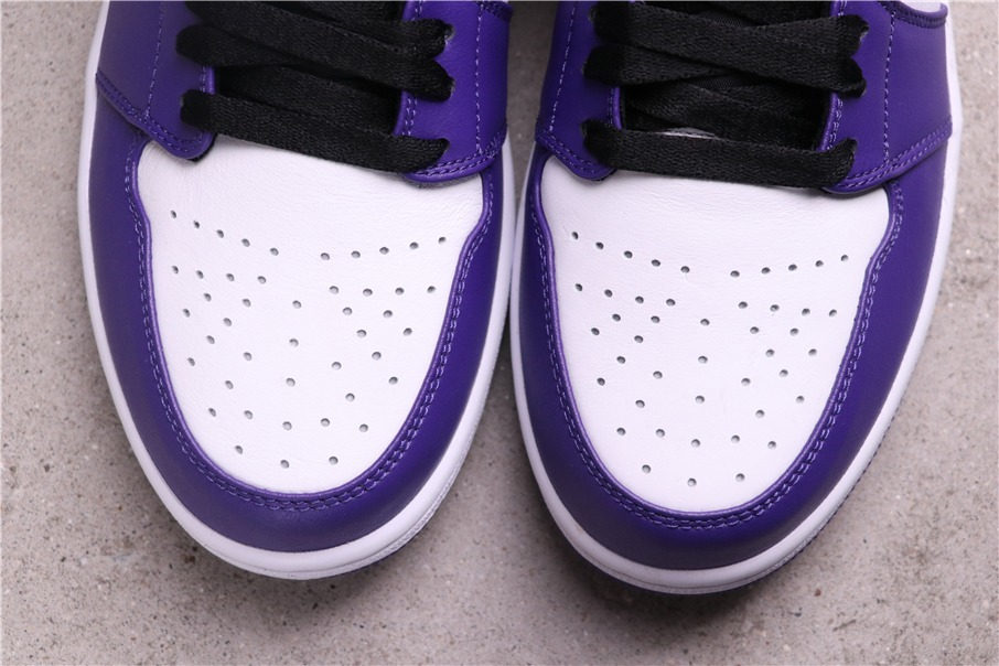 49USD AJ1 Air Jordan 1 Low Court Purple 553558-500 Size 36-46