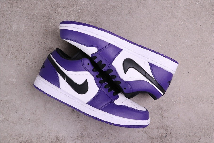 49USD AJ1 Air Jordan 1 Low Court Purple 553558-500 Size 36-46