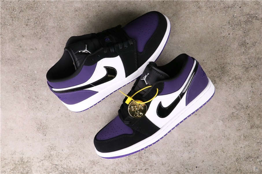 53USD Air Jordan 1 Low Court Purple 553558-125 36-46