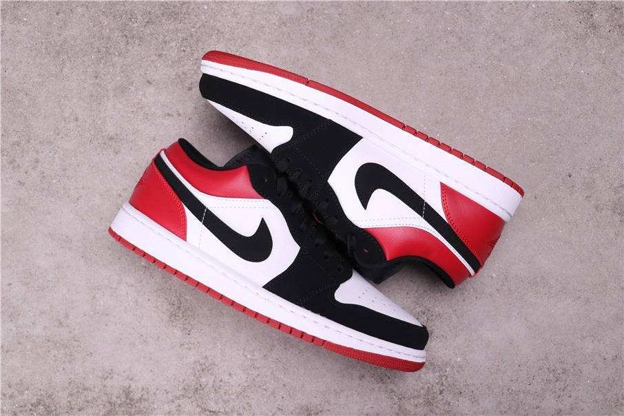 58USD Air Jordan 1 Low Black Toe 553558-116 40-46