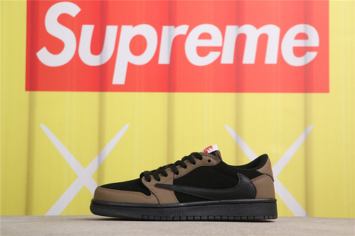 US$26 Air Jordan Travis Scott x Air Jordan 1 Low OG Velvet Brown DM7866-202 炭灰 Size 36-46