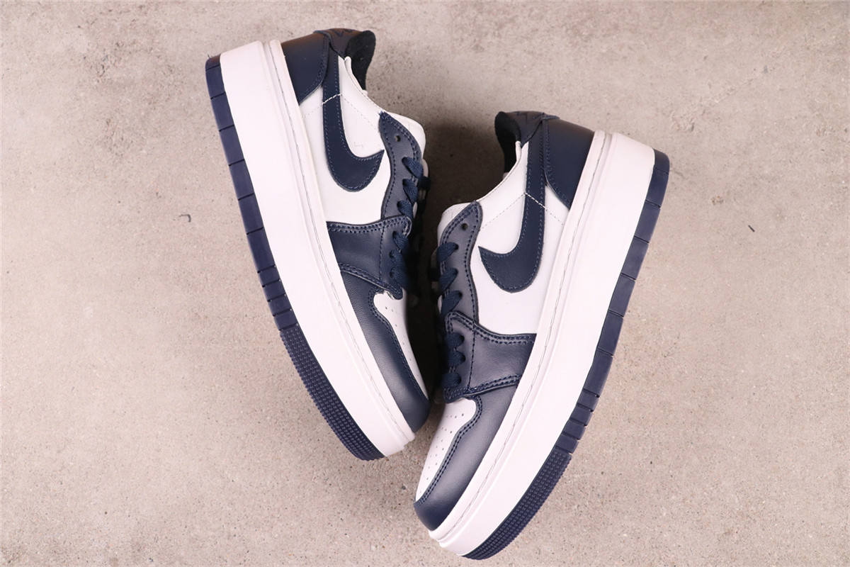 US$35 Air Jordan 1 Elevate Low 白深蓝厚底 Size 35-46