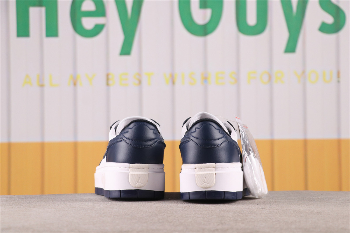 US$35 Air Jordan 1 Elevate Low 白深蓝厚底 Size 35-46