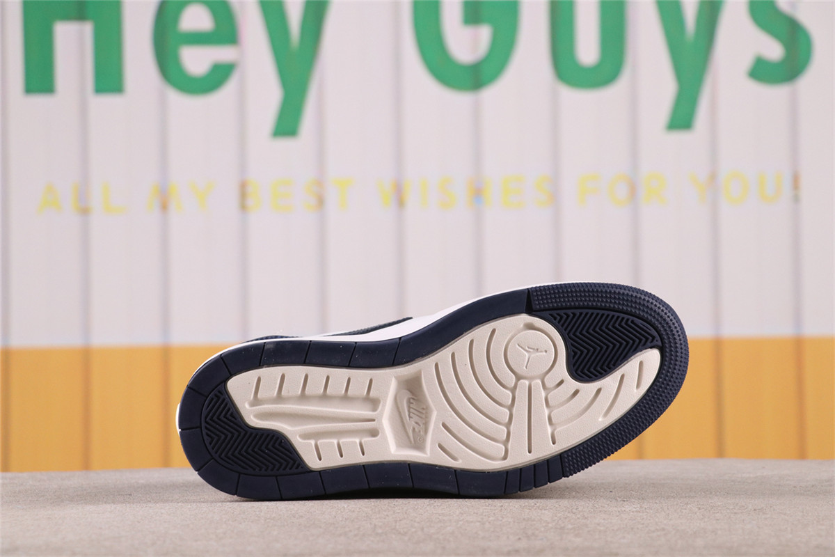 US$35 Air Jordan 1 Elevate Low 白深蓝厚底 Size 35-46
