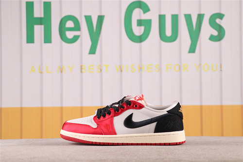 US$35 Trophy Room x Air Jordan 1 Low OG FN0432-100 丝绸芝加哥 Size 36-46