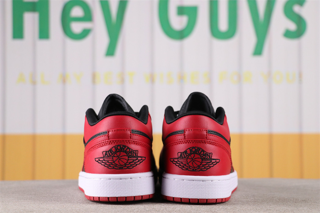 US$40 Air Jordan 1 Low Black Toe Sku 553558-606 Size 36-46