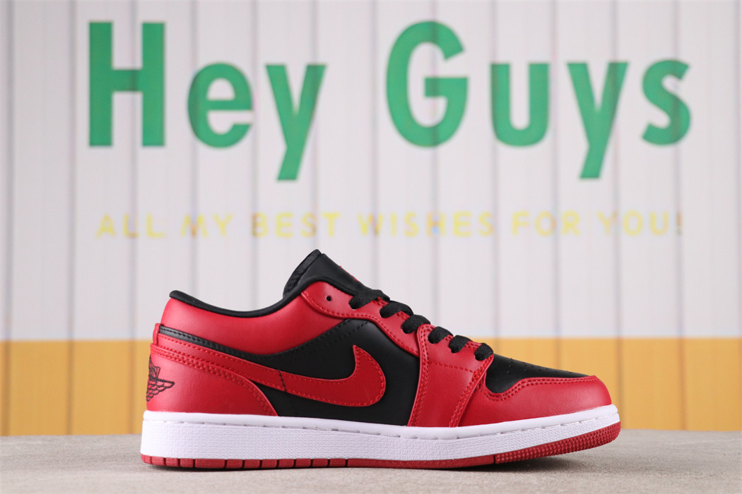 US$40 Air Jordan 1 Low Black Toe Sku 553558-606 Size 36-46