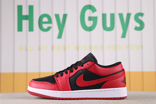 US$40 Air Jordan 1 Low Black Toe Sku 553558-606 Size 36-46