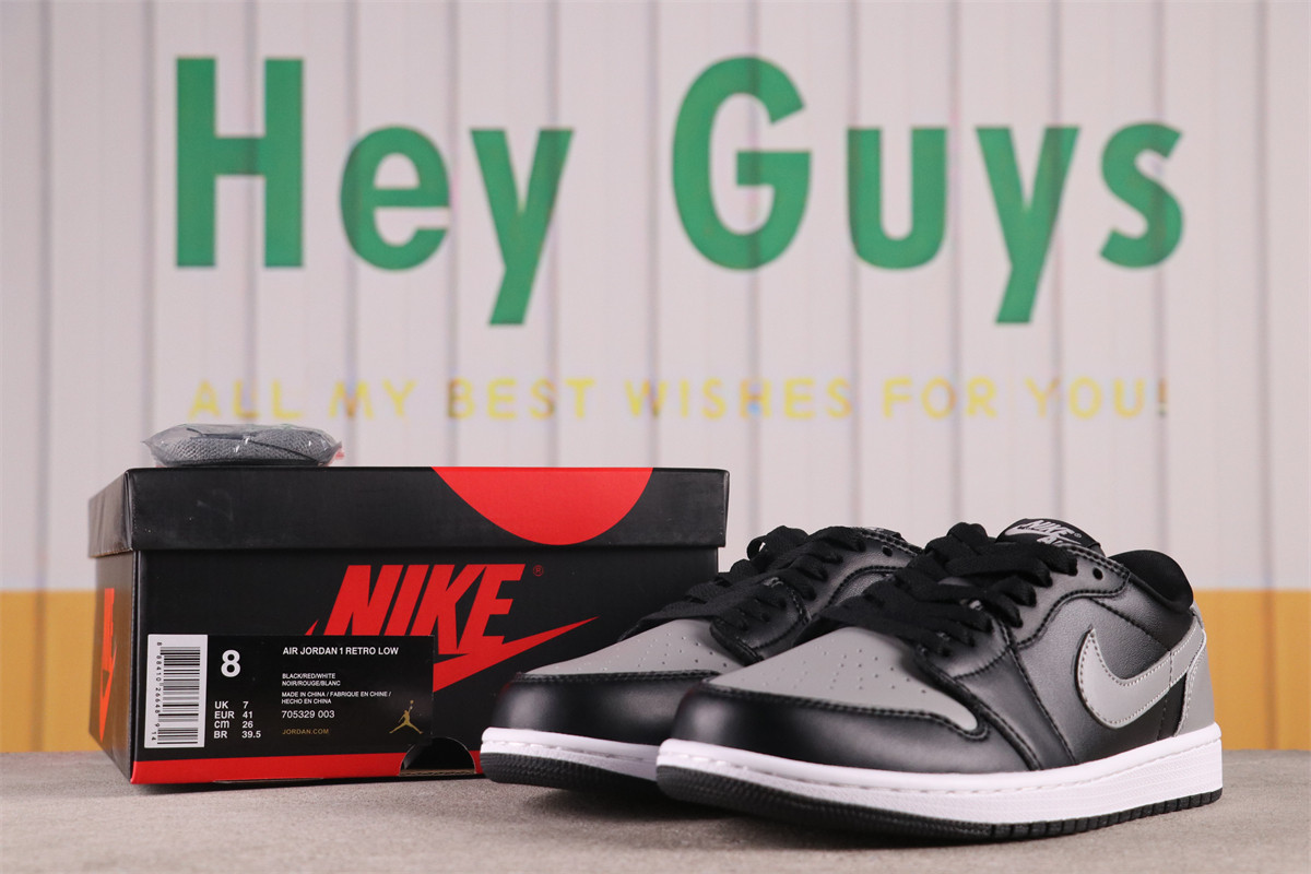 US$40 Air Jordan 1 Low OG Shadow 705329-003 Size 36-46
