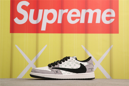 US$40 Air Jordan 1 Low SJ2068-101 反转白浅紫黑 Size 36-47.5（ 36 36.5 37.5 38 38.5 39 40 40.5 41 42 42.5 4