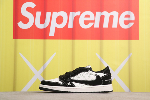 US$40 Air Jordan 1 Low SJ2068-101 黑白LV Size 36-47.5（ 36 36.5 37.5 38 38.5 39 40 40.5 41 42 42.5 43