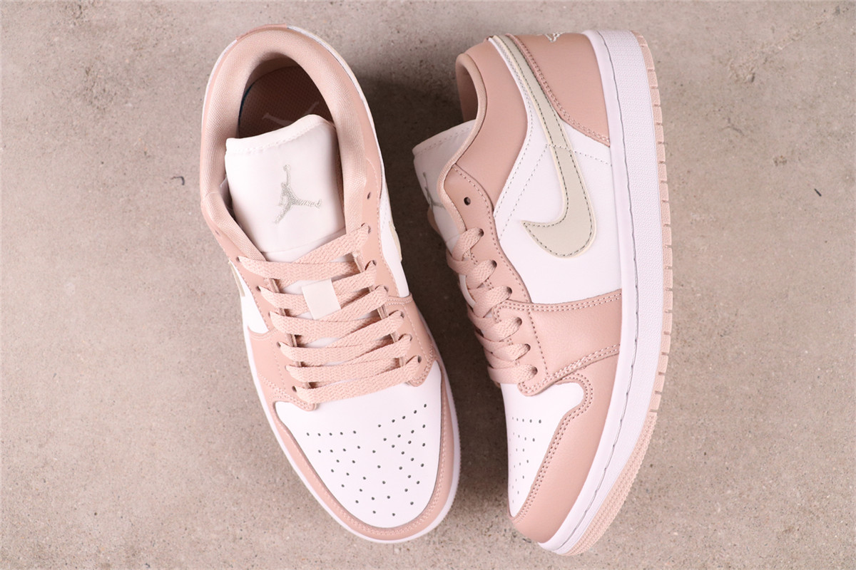 US$44 Air Jordan 1 Low DC0774-120 白粉 Size 36-46