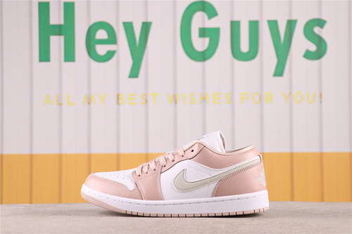 US$44 Air Jordan 1 Low DC0774-120 白粉 Size 36-46