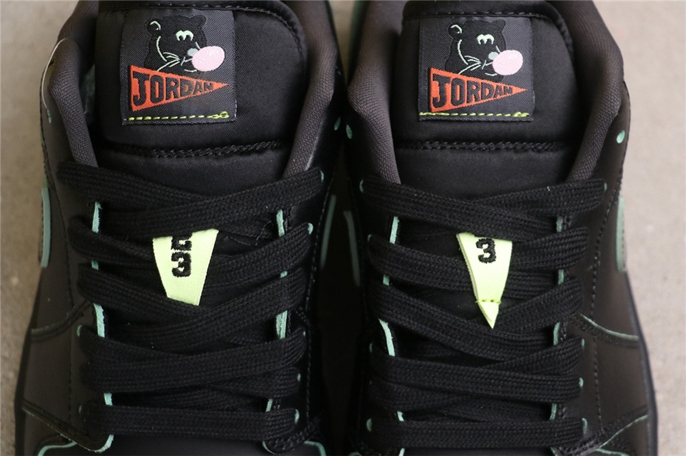 US$44 Air Jordan 1 Low OG HM3690-001 黑绿 Size 36-46（36 36.5 37.5 38 38.5 39 40 40.5 41 42 42.5 43 44