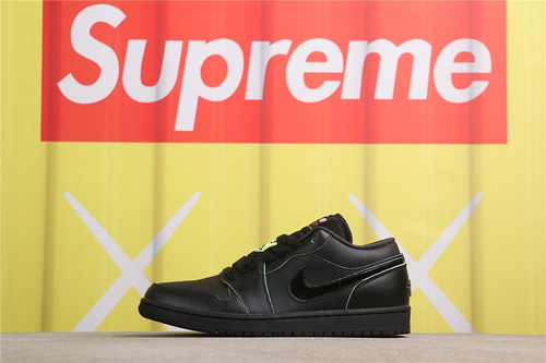 US$44 Air Jordan 1 Low OG HM3690-001 黑绿 Size 36-46（36 36.5 37.5 38 38.5 39 40 40.5 41 42 42.5 43 44
