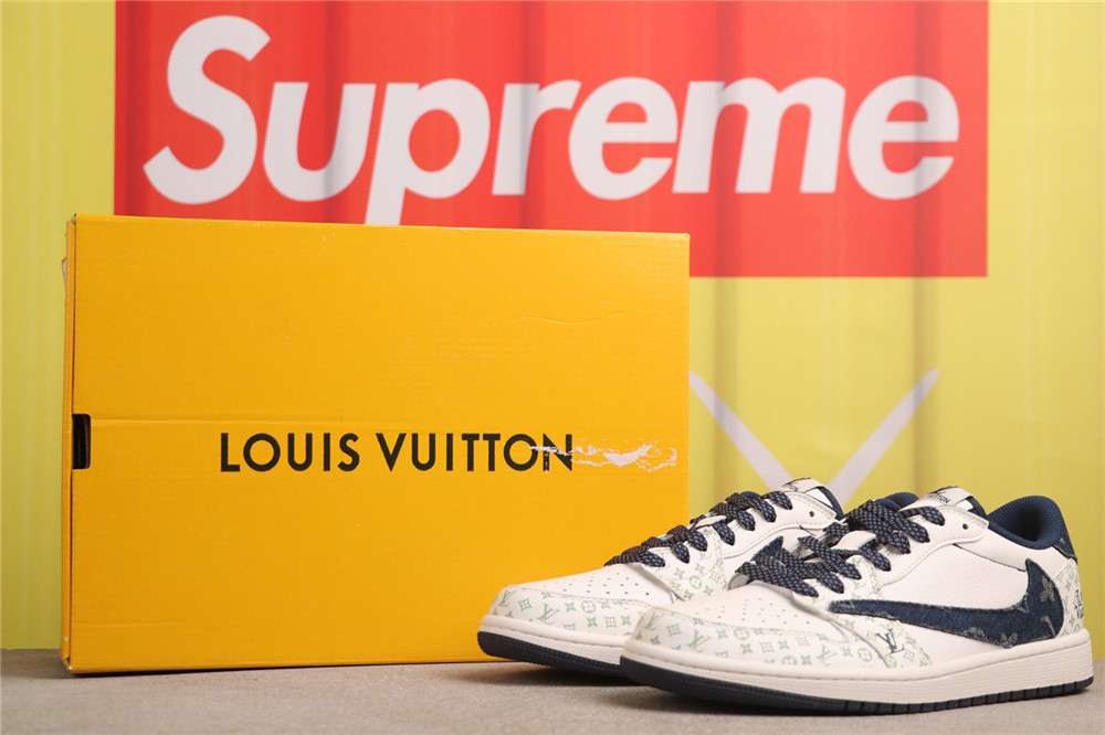 US$44 Air Jordan Travis Scott x Air Jordan 1 Low OG SP SJ2068-004 LV白蓝牛仔 Size 35.5-47.5 US$44 Air Jordan Travis Scott x Air Jordan 1 Low OG SP SJ2068-004 LV白蓝牛仔 Size 35.5-47.5